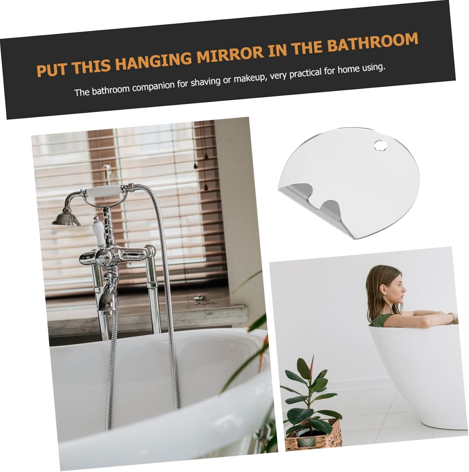 Ipetboom Bathroom Mirror Anti-Fog Travel Mirror Set