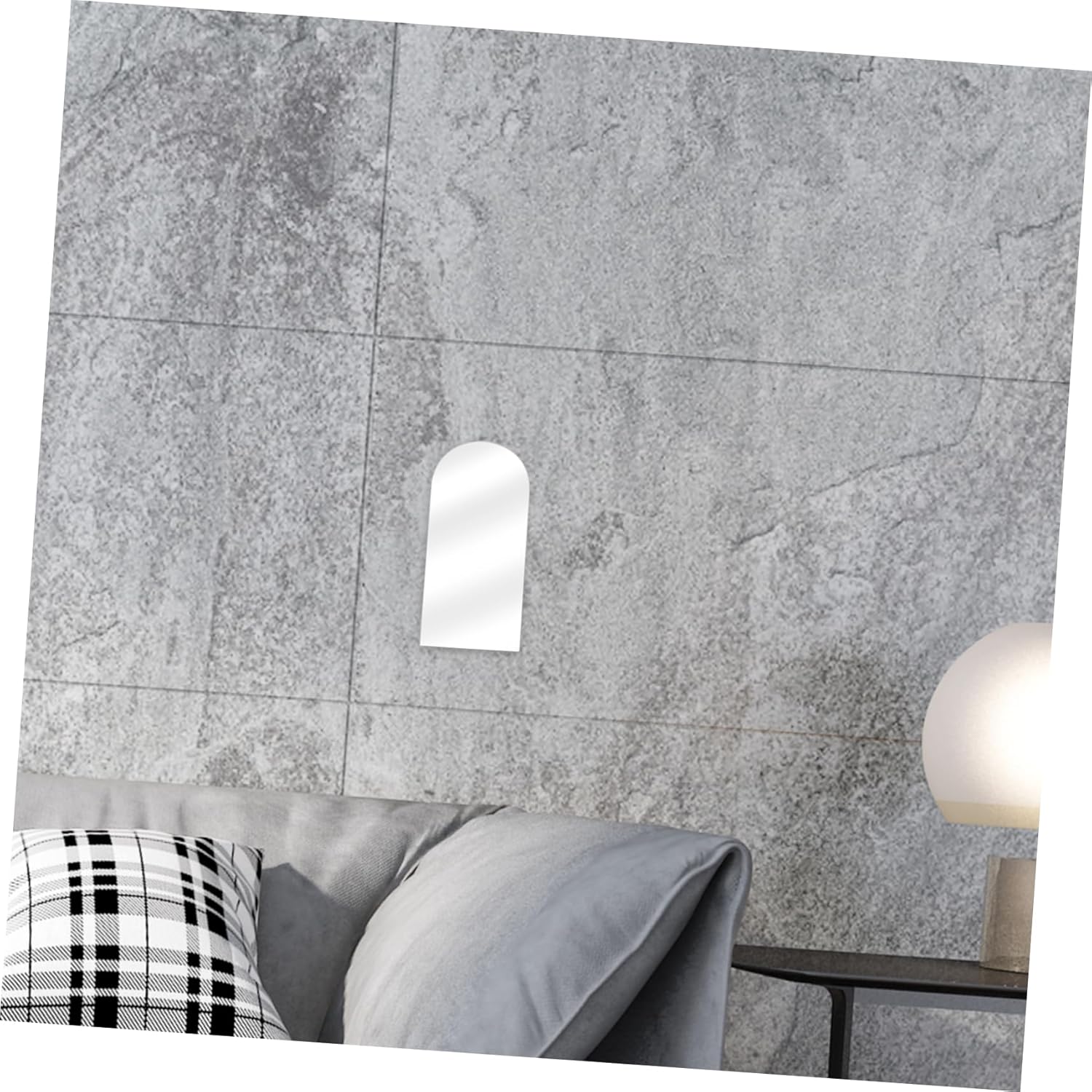 PRETYZOOM Irregular Acrylic Wall Mirror for Vanity and Dorm Use