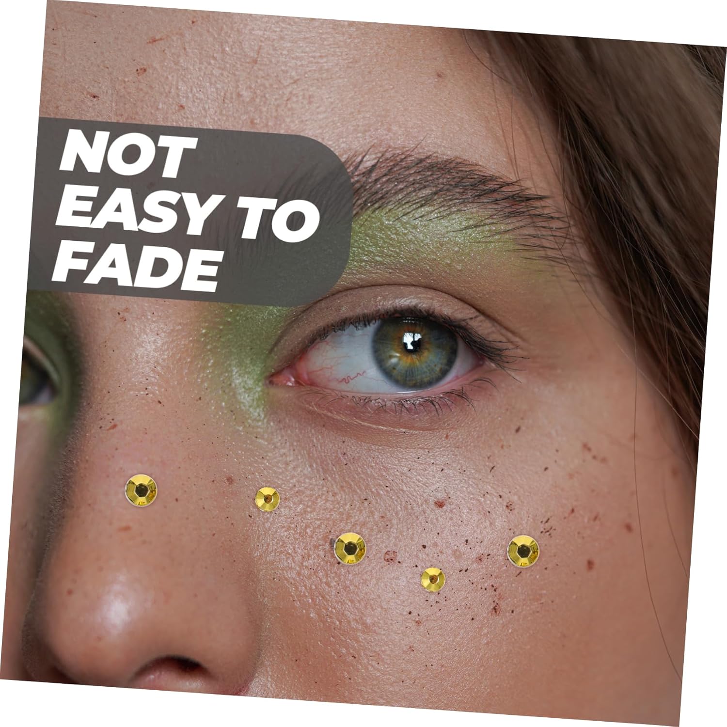 Didiseaon 3 Sets Self Adhesive Face Rhinestones