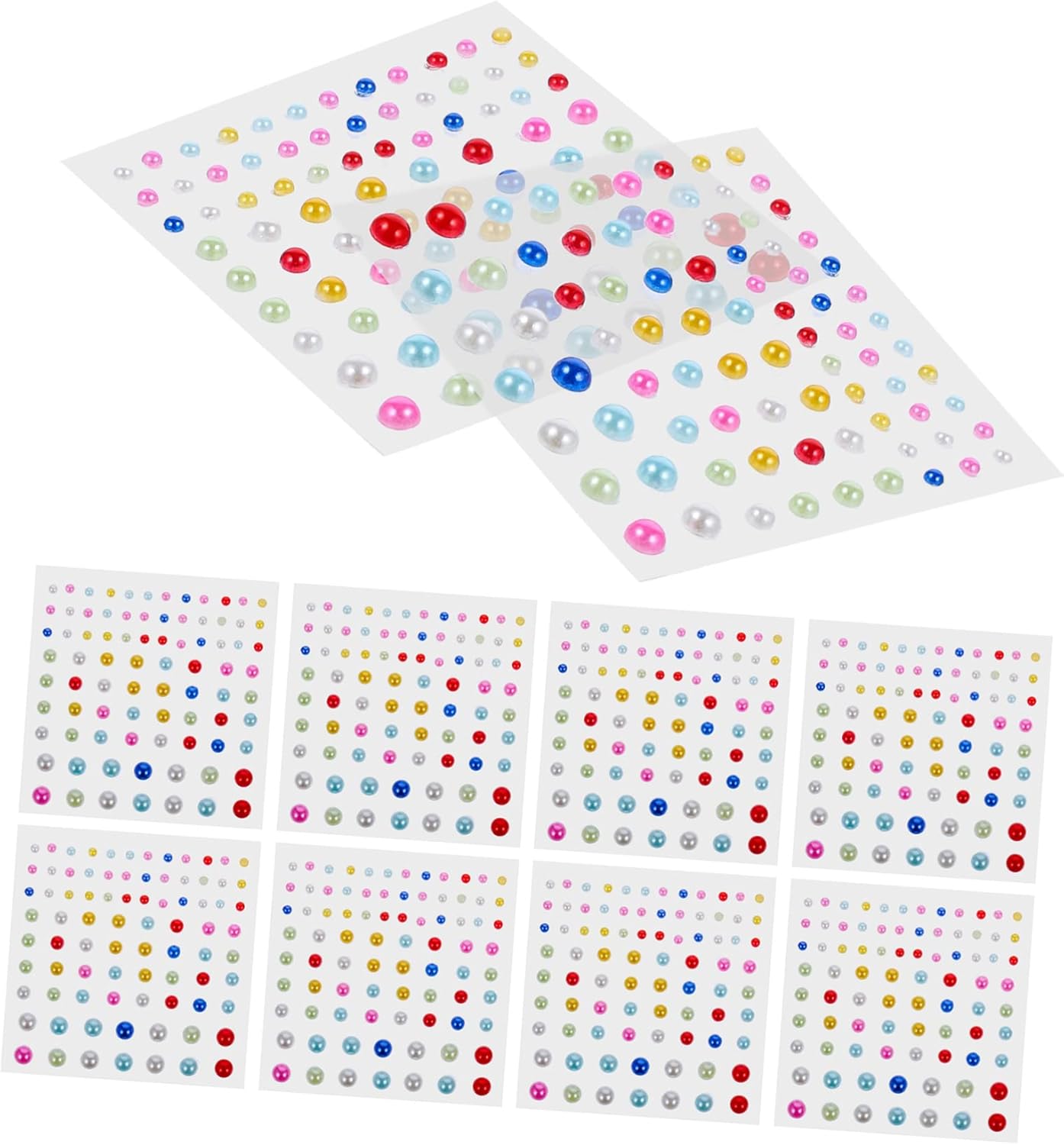 OSALADI 4sets Facial Diamond Stickers for Adults