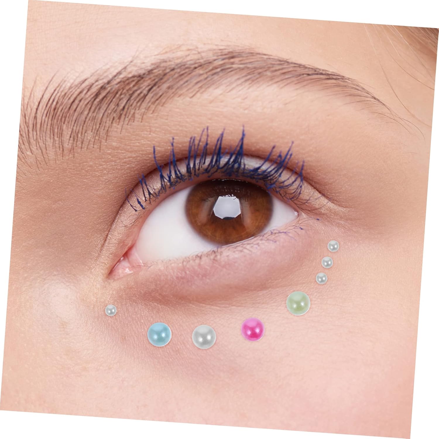 Uonlytech 5 Sets Self-Adhesive Rhinestone Stickers for Face and Body