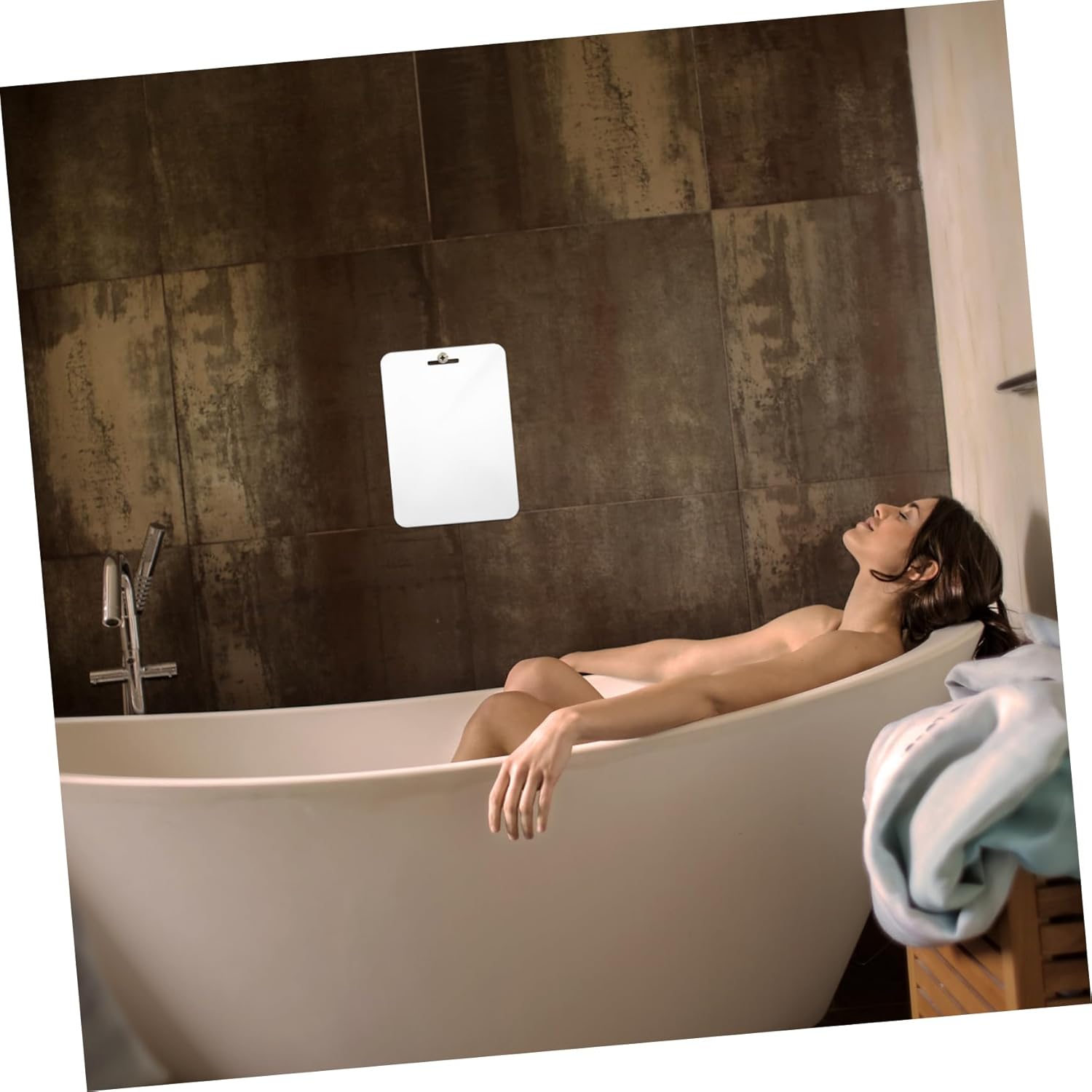 BESTYASH Large Fogless Shower Mirror 30x20cm Shatterproof Acrylic for Travel