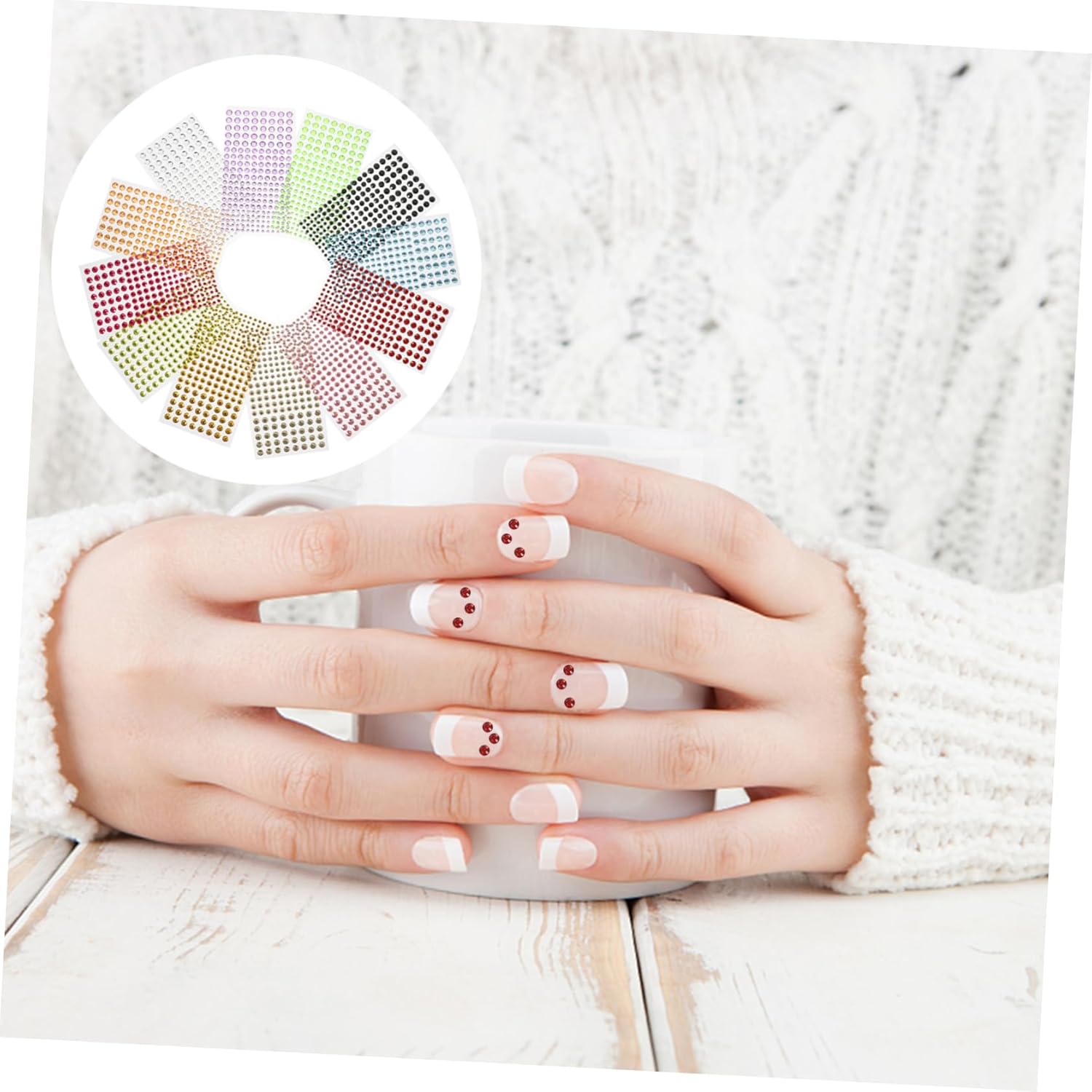 Gatuida 12 Sheets Self-Adhesive Rhinestone Stickers