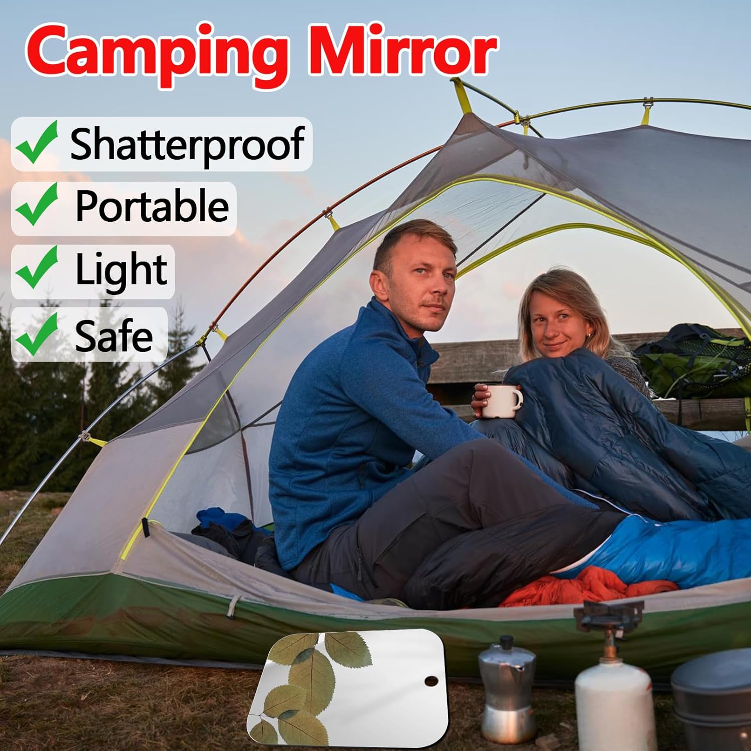 NKJVE Shatterproof Fogless Mirror for Shaving and Makeup