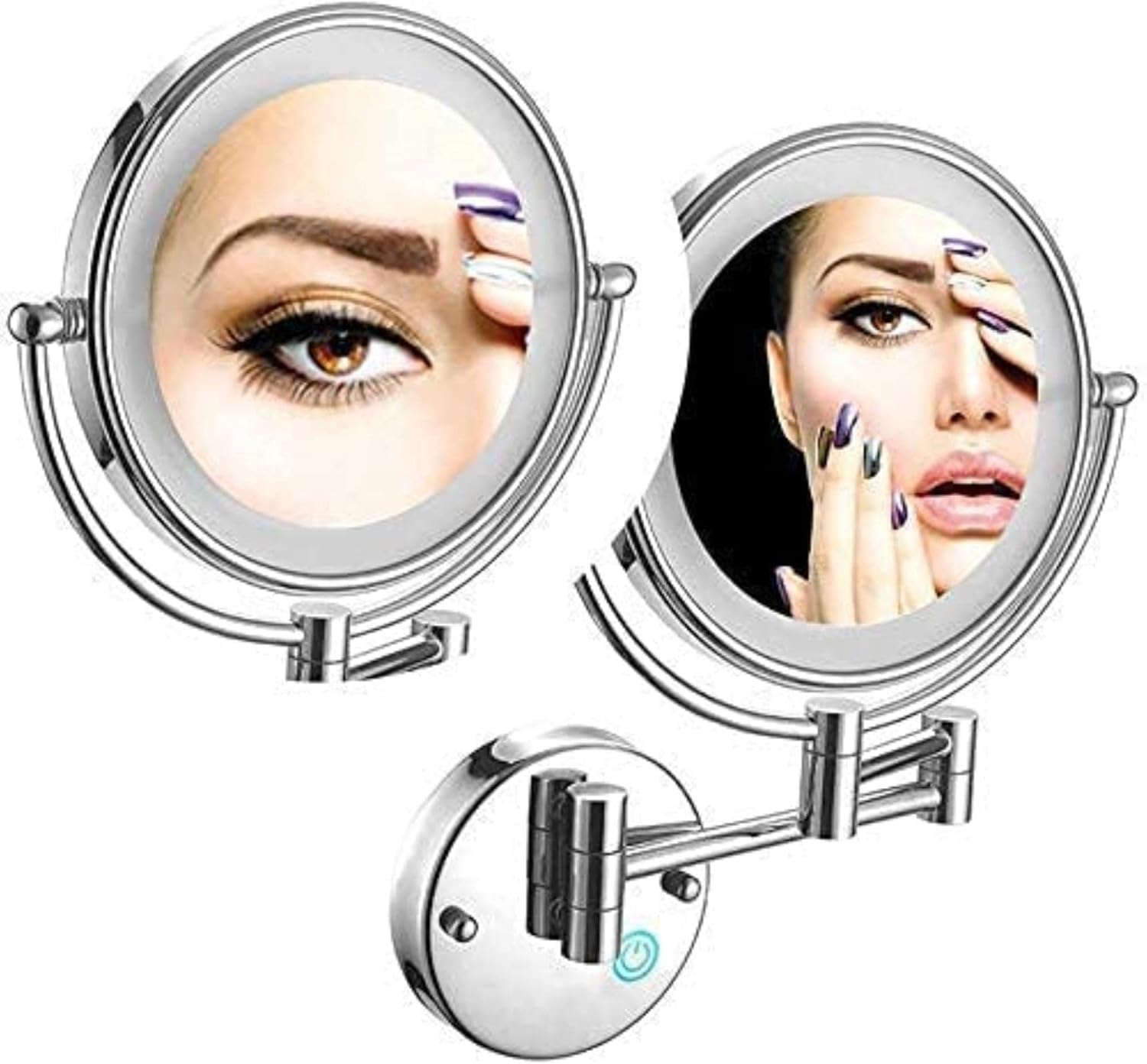 DEIHGE Makeup Mirror with LED Lights and 7X Magnification