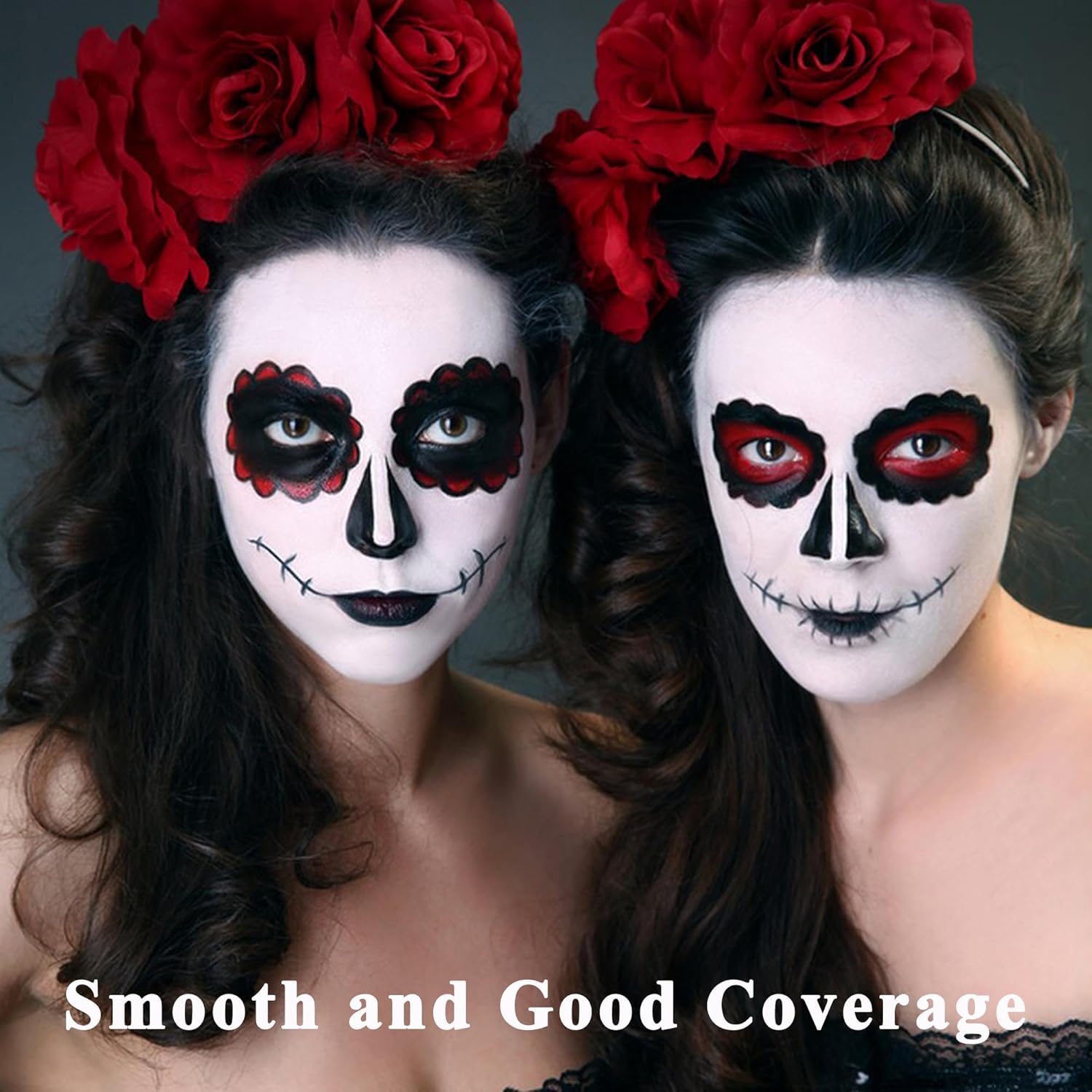 Wismee Black and White Face Body Paint Set