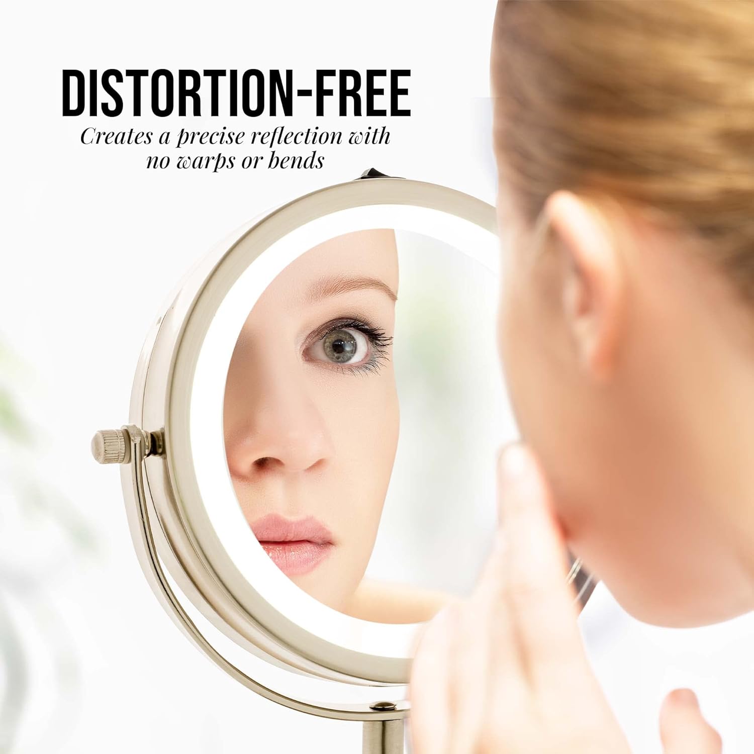 OVENTE 6 Lighted Makeup Mirror with Dual Magnification
