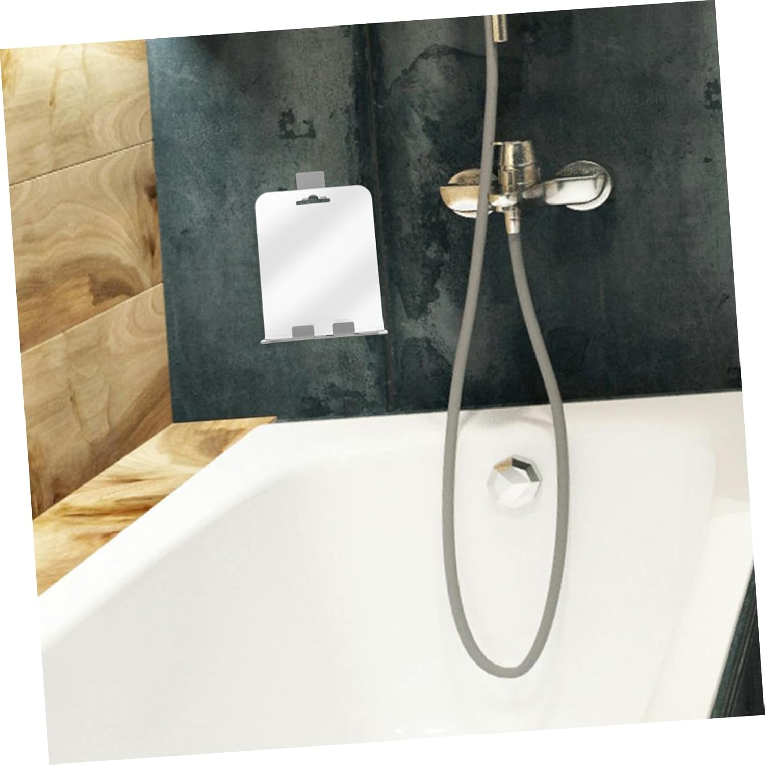PRETYZOOM Wall Mount Shower Mirror with Razor Holder