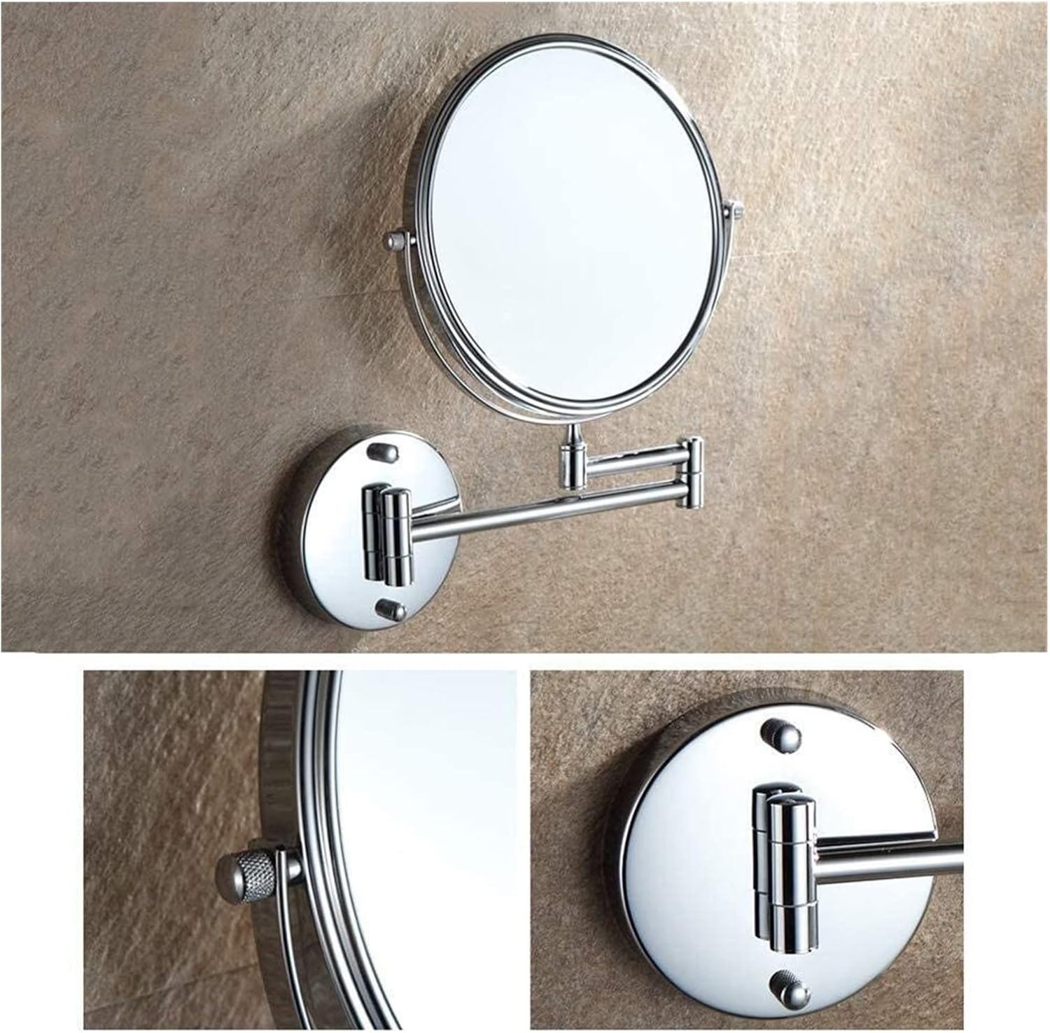 FUDGIO 8-inch 5x Magnifying Makeup Mirror