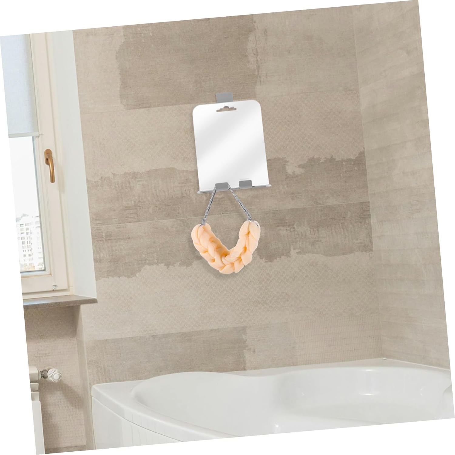 Zerodeko Shatterproof Anti-Fog Shower Mirror with Hooks