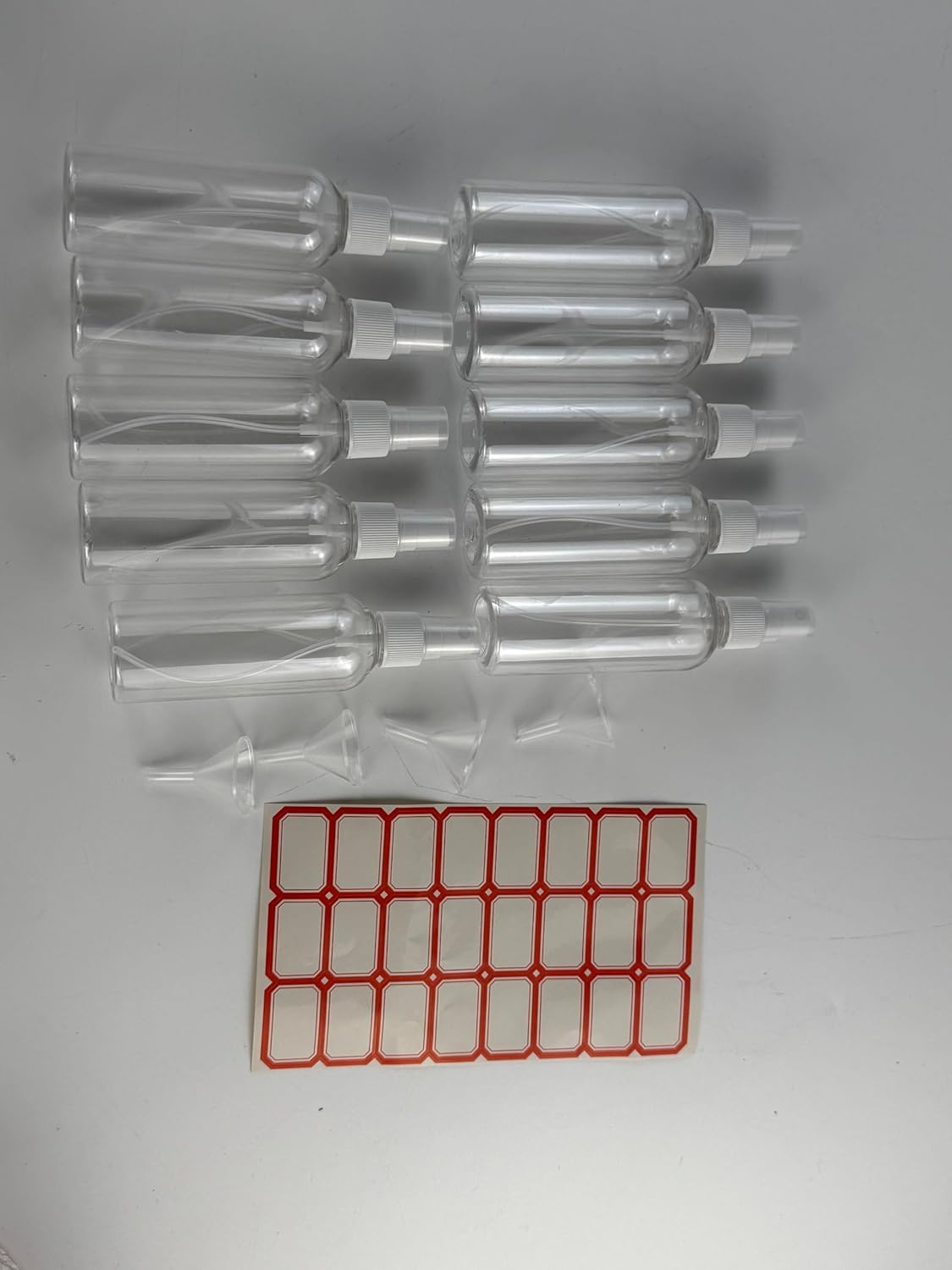 WATUNID 10 Pcs Mini Ketchup Bottles with Funnels and Brushes