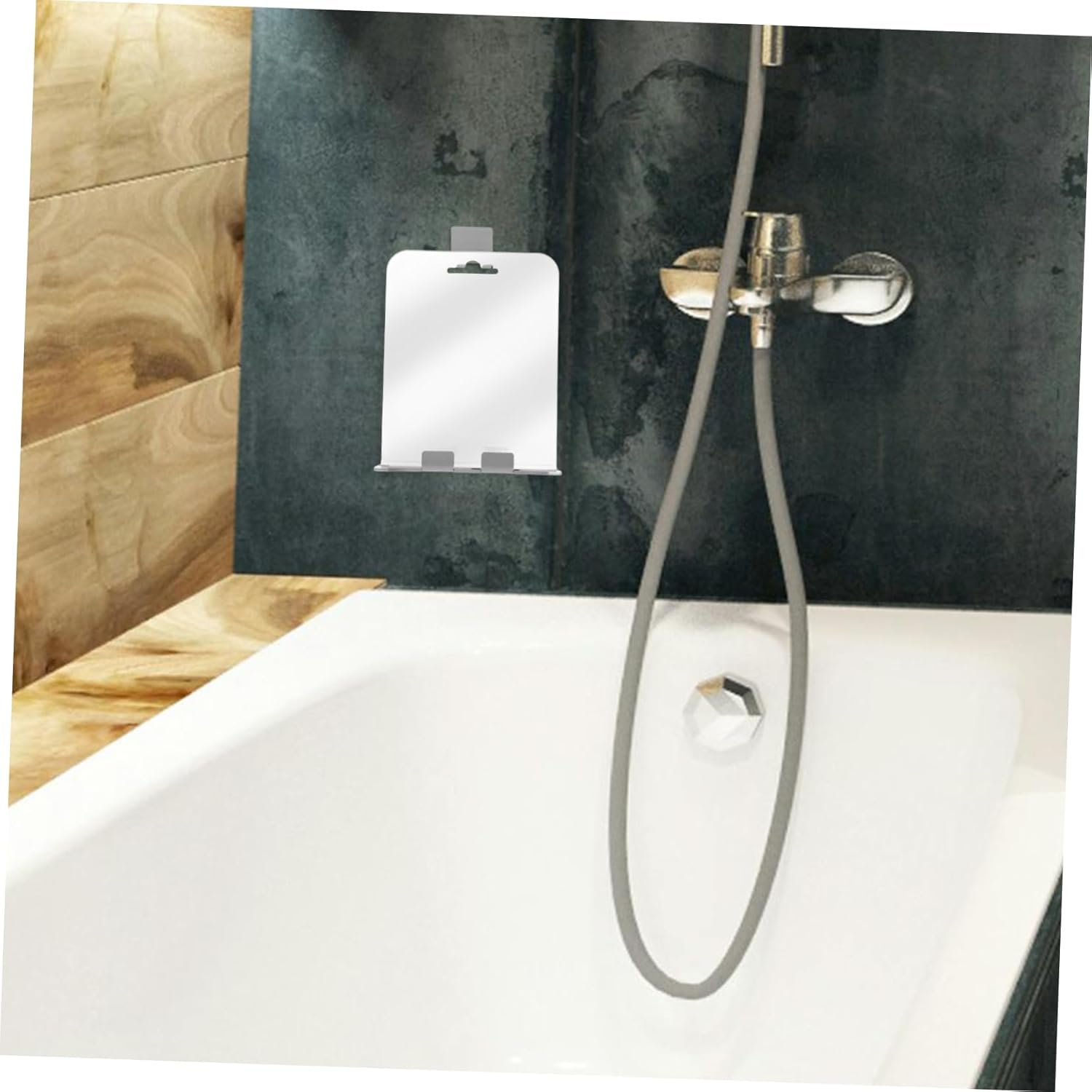 ULTECHNOVO Wall Mount Anti-Fog Beauty Mirror with Hooks