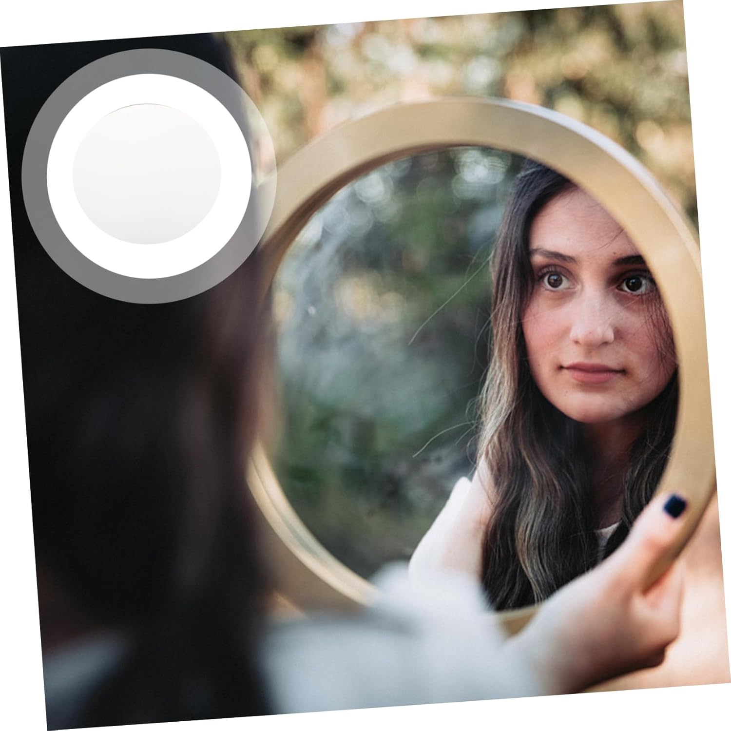 Round Acrylic Mirror for Makeup Decor