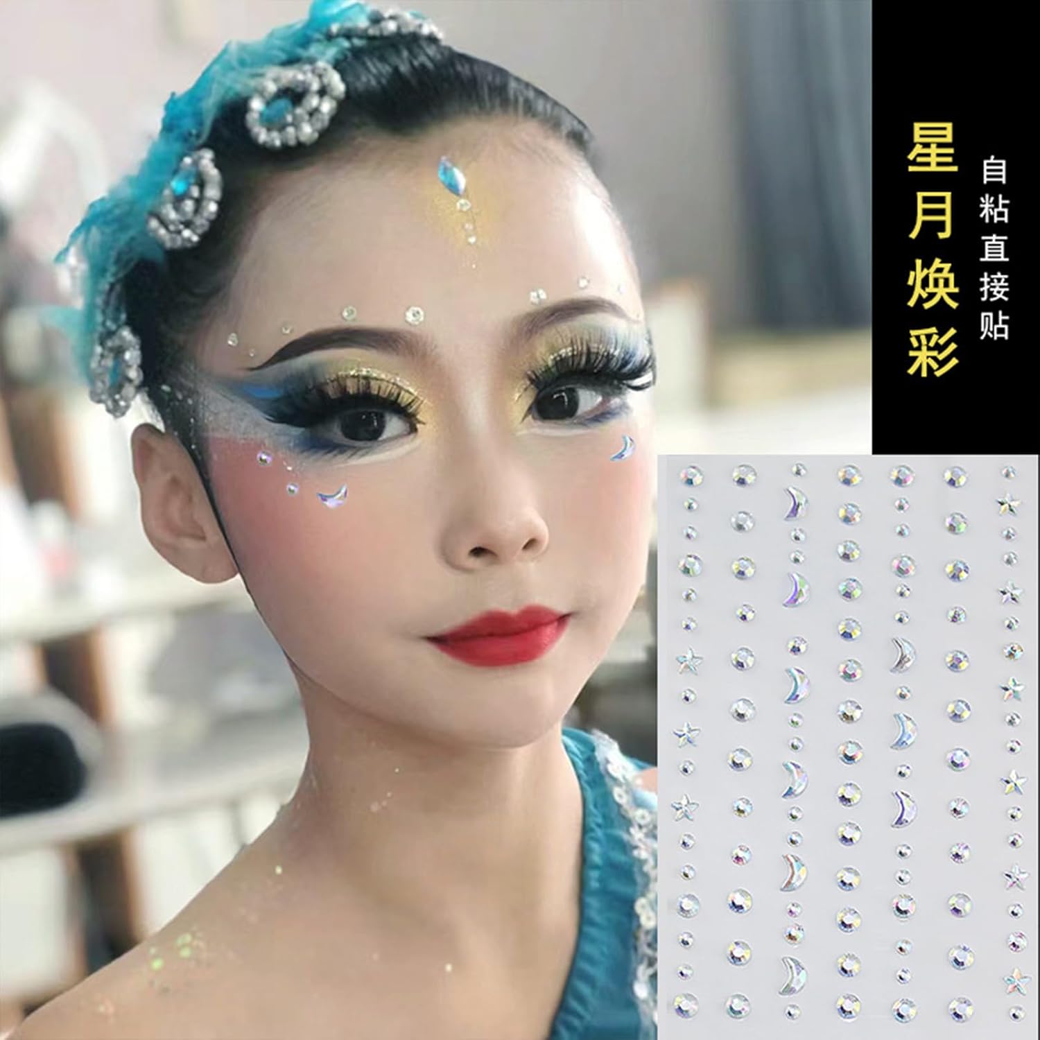 5D Self Adhesive Face Gems Pearls for Makeup and Crafts