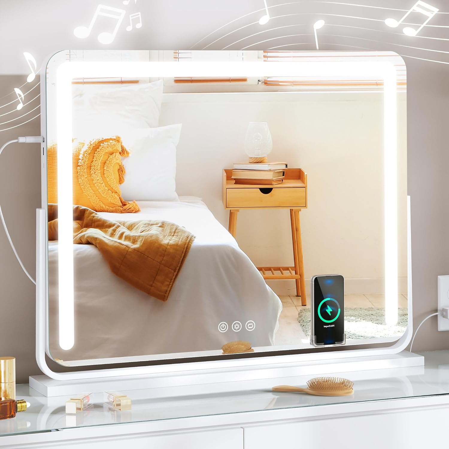 DWVO Hollywood Vanity Mirror with Lights and Bluetooth