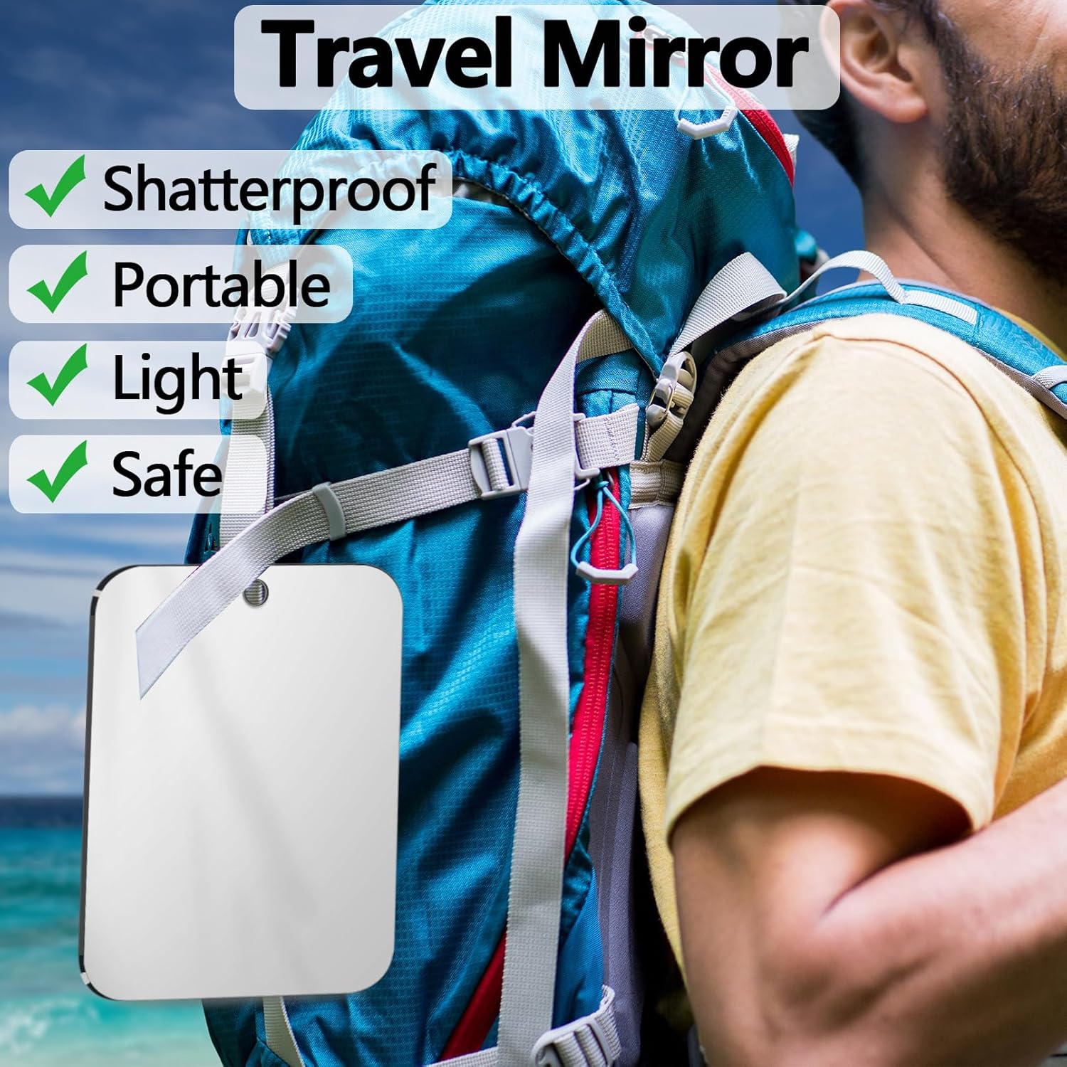 NKJVE Shatterproof Fogless Mirror for Shaving and Makeup