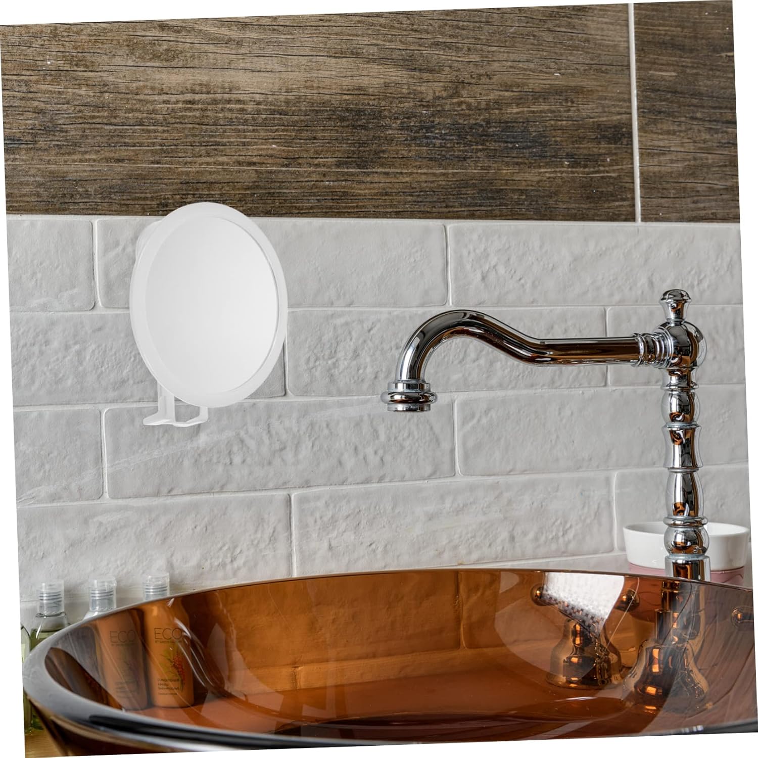 Fogless Shower Mirror with Cup Hook for Bathroom 1
