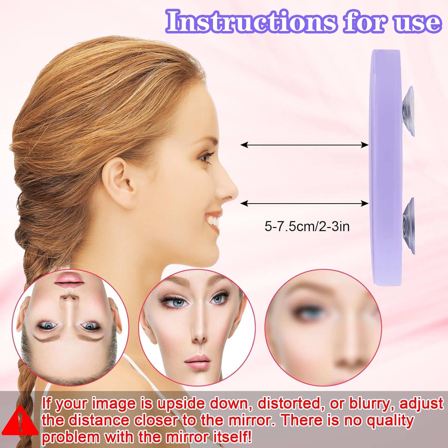 10X Makeup Magnifying Mirror with Suction Cups