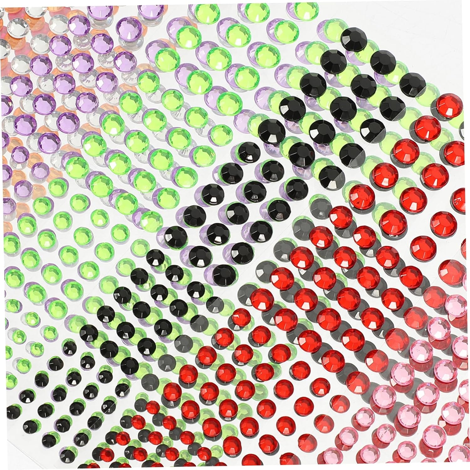 SAFIGLE 2 Sets Facial Rhinestone Stickers DIY Face Jewels