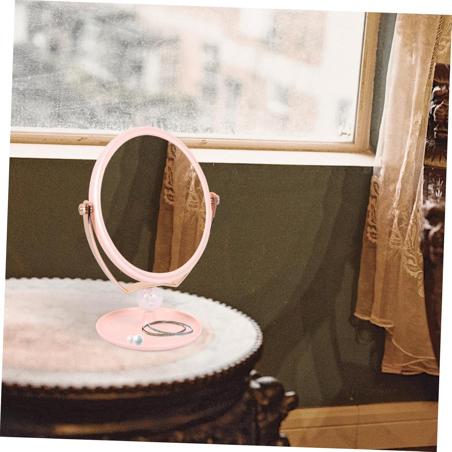 Housoutil High-Definition Double-Sided Wall-Mounted Mirror