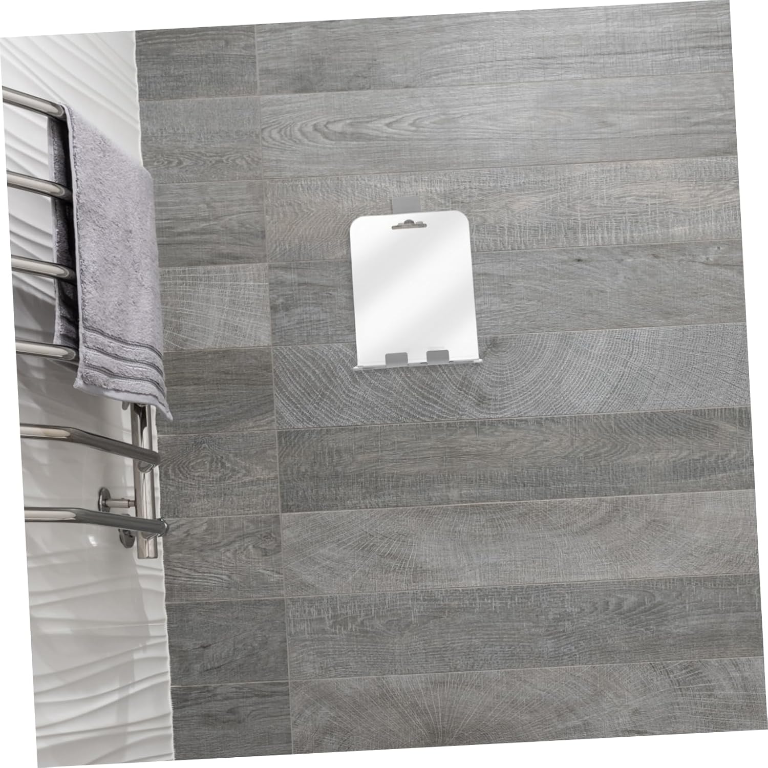 PRETYZOOM Wall Mount Shower Mirror with Razor Holder